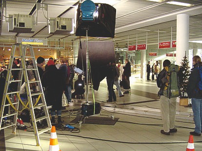 Filmset zur ARD-Produktion Hilfe, meine Tochter heiratet
